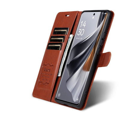 Pour étui de téléphone en cuir rabattable à texture peau de mouton AZNS pour vivo S18 Pro (marron)
