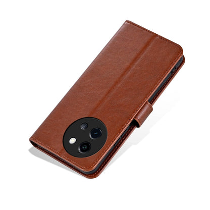 For vivo Y200i 5G / Y38 / T3X AZNS Sheepskin Texture Flip Leather Phone Case(Brown)