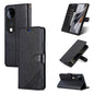 Pour l'étui de téléphone en cuir à rabat texturé en peau de mouton AZNS pour vivo S19 Pro (noir)