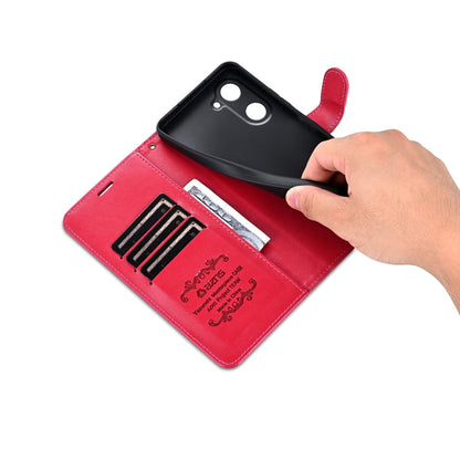 For vivo Y37 / Y37m / Y36t 5G AZNS Sheepskin Texture Flip Leather Phone Case(Red)