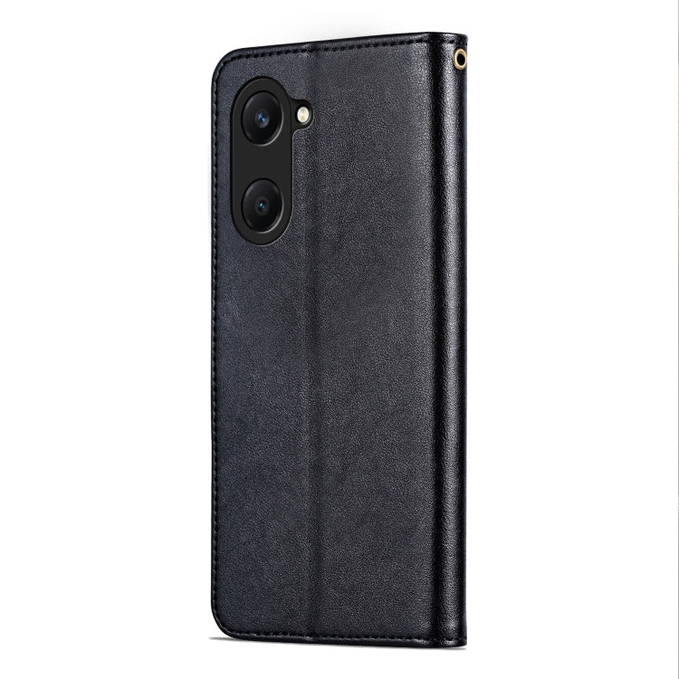 For vivo Y18 / Y18s AZNS Sheepskin Texture Flip Leather Phone Case(Black)