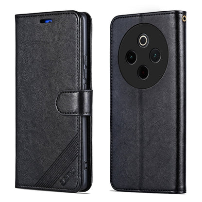 For vivo Y300 Pro AZNS Sheepskin Texture Flip Leather Phone Case(Black)