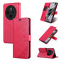 Pour étui de téléphone en cuir rabattable à texture de peau de mouton AZNS pour vivo Y300 Pro (rouge)