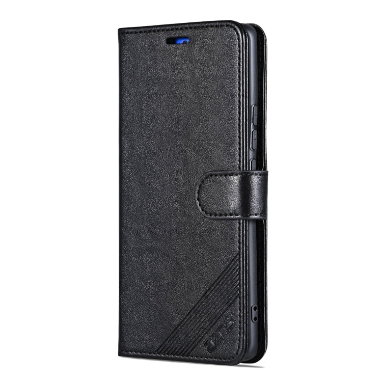 For vivo X200 AZNS Sheepskin Texture Flip Leather Phone Case(Black)