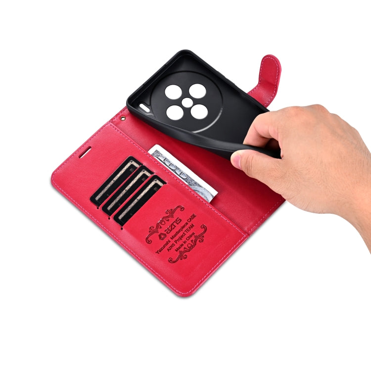 For vivo X200 AZNS Sheepskin Texture Flip Leather Phone Case(Red)