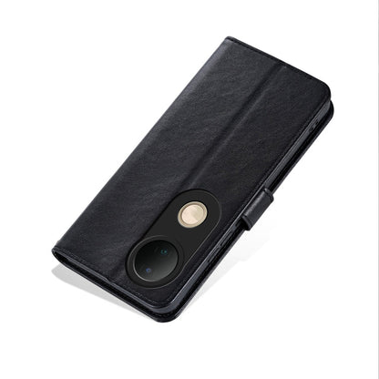For vivo S20 AZNS Sheepskin Texture Flip Leather Phone Case(Black)