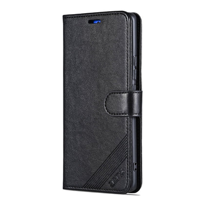 Pour étui de téléphone en cuir à rabat texturé en peau de mouton AZNS pour vivo S20 Pro (noir)
