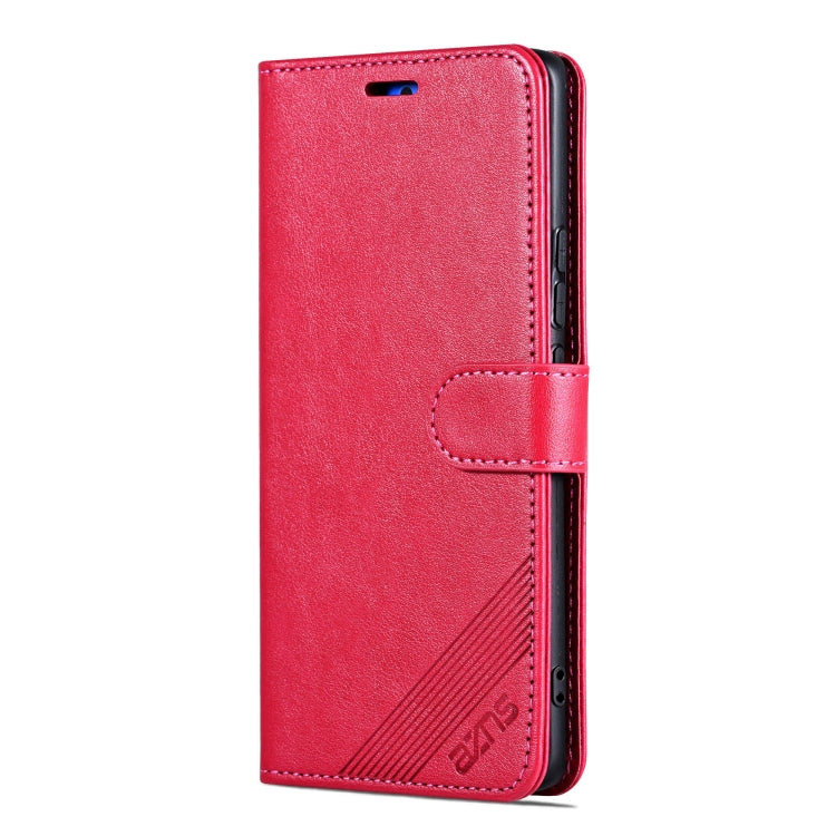For vivo S20 Pro AZNS Sheepskin Texture Flip Leather Phone Case(Red)