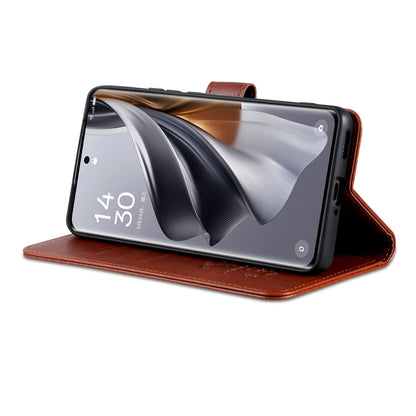 For vivo S20 Pro AZNS Sheepskin Texture Flip Leather Phone Case(Brown)