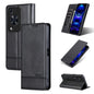 Pour Huawei Enjoy 70, étui de téléphone en cuir à rabat magnétique texturé en veau AZNS (noir)