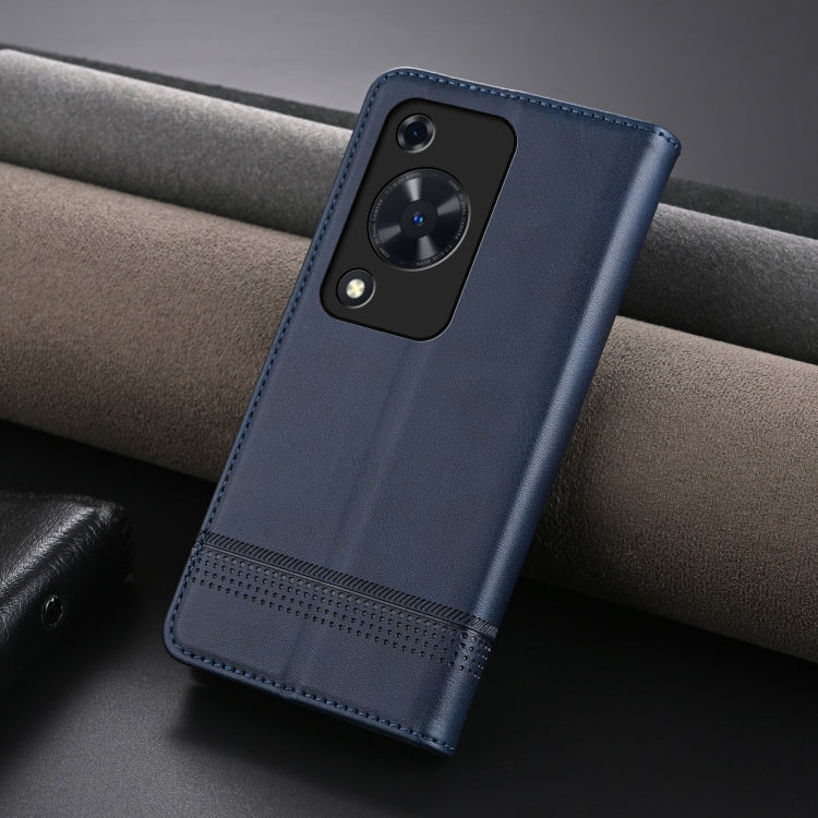 For Huawei Enjoy 70 AZNS Magnetic Calf Texture Flip Leather Phone Case(Dark Blue)