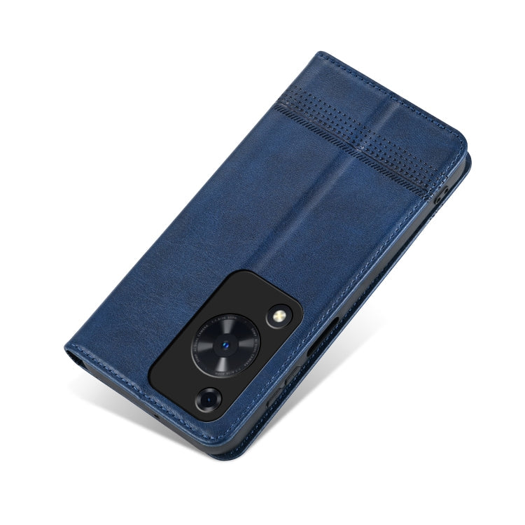 For Huawei Enjoy 70 AZNS Magnetic Calf Texture Flip Leather Phone Case(Dark Blue)