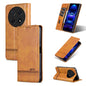 For Huawei Enjoy 70 Pro/nova 12i AZNS Magnetic Calf Texture Flip Leather Phone Case(Light Brown)
