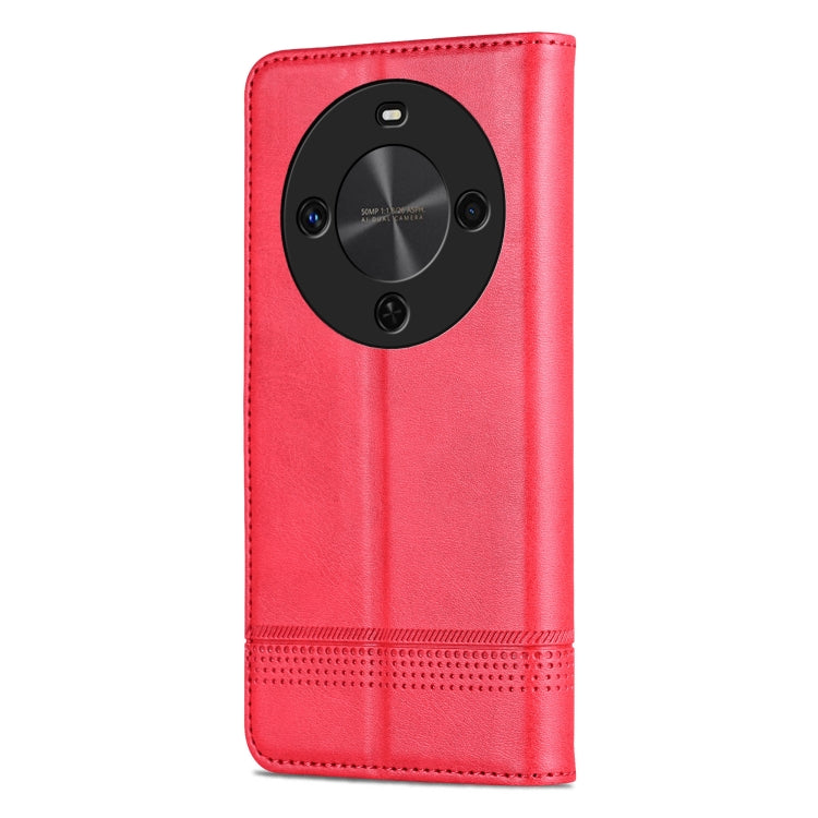 For Huawei Maimang 30 AZNS Magnetic Calf Texture Flip Leather Phone Case(Red)