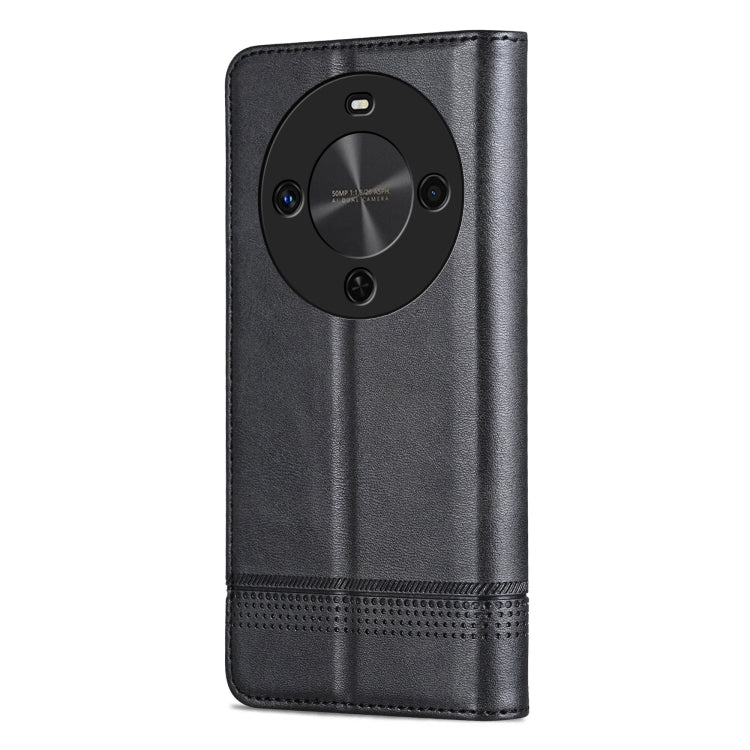 For Huawei Maimang 30 AZNS Magnetic Calf Texture Flip Leather Phone Case(Black)