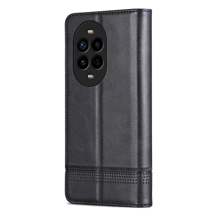 For Huawei nova 13 Pro AZNS Magnetic Calf Texture Flip Leather Phone Case(Black)