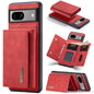 For Google Pixel 8a DG.MING M1 Series 3-Fold Multi Card Wallet + Magnetic Phone Case(Red)