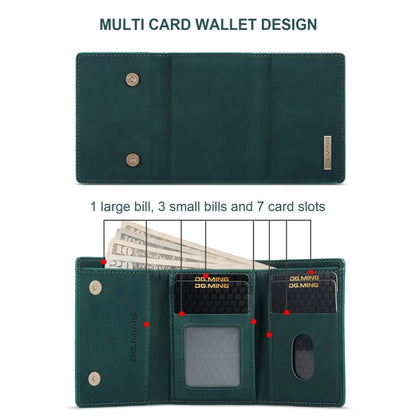 For Google Pixel 9 Pro XL DG.MING M1 Series 3-Fold Multi Card Wallet + Magnetic Phone Case(Green)