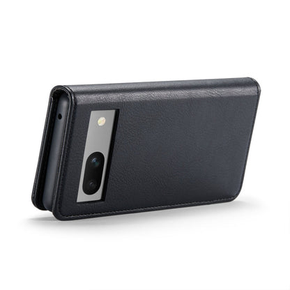 For Google Pixel 8a DG.MING Crazy Horse Texture Detachable Magnetic Leather Phone Case(Black)
