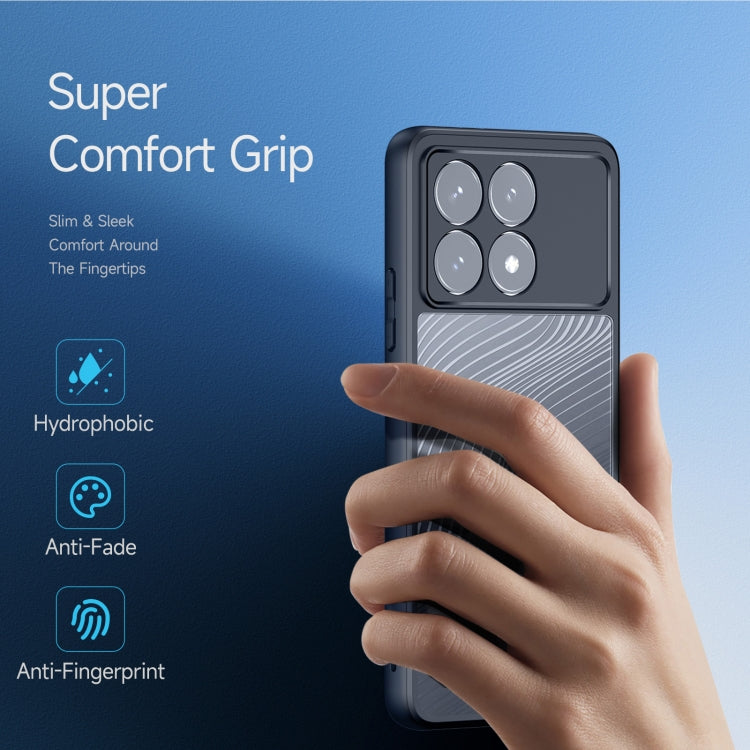 For Xiaomi Poco F6 Pro 5G DUX DUCIS Aimo Series TPU + PC Frosted Feel Phone Case(Black)