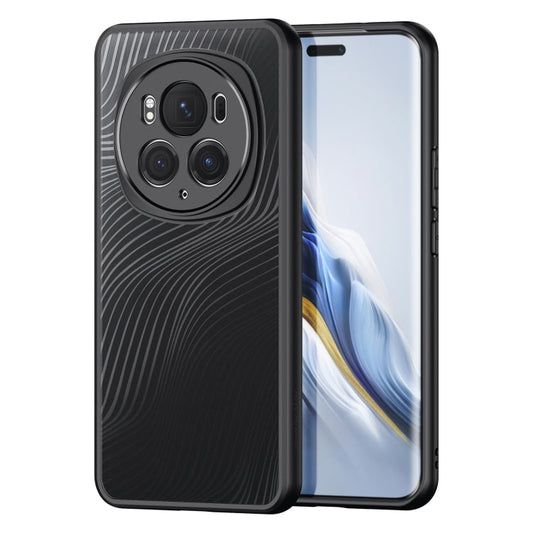 Pour Honor Magic6 Pro DUX DUCIS Série Aimo TPU + PC Étui de Téléphone à Sensation Givrée (Noir)