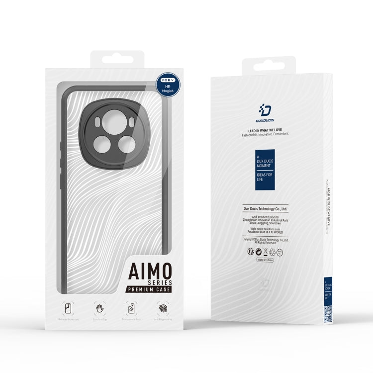 For Honor Magic6 DUX DUCIS Aimo Series TPU + PC Frosted Feel Phone Case(Black)