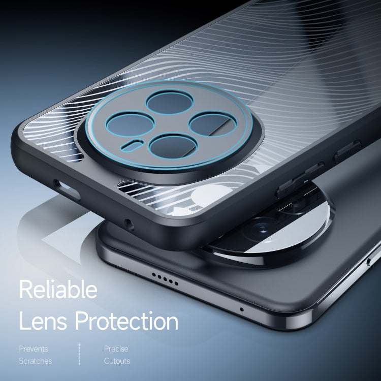 Pour Honor Magic7 Coque de Téléphone DUX DUCIS Série Aimo en TPU + PC avec Sensation Givrée (Noir)