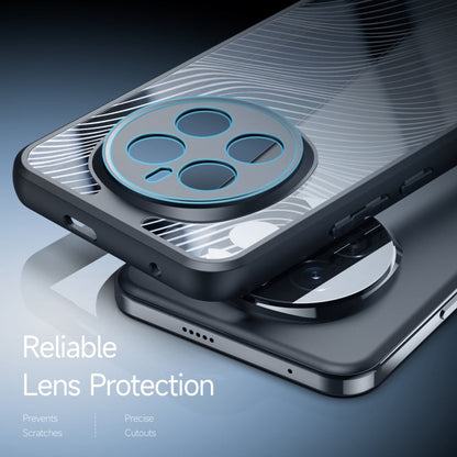 Pour Honor Magic7 Coque de Téléphone DUX DUCIS Série Aimo en TPU + PC avec Sensation Givrée (Noir)