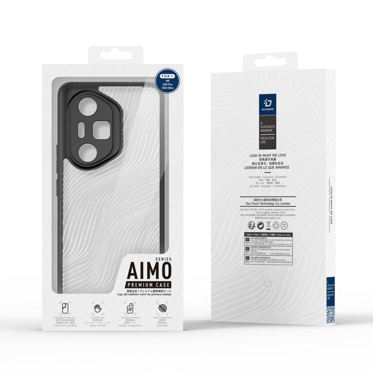 Pour Honor 300 Pro / 300 Ultra DUX DUCIS Coque de téléphone série Aimo en TPU + PC avec sensation dépolie (noir)