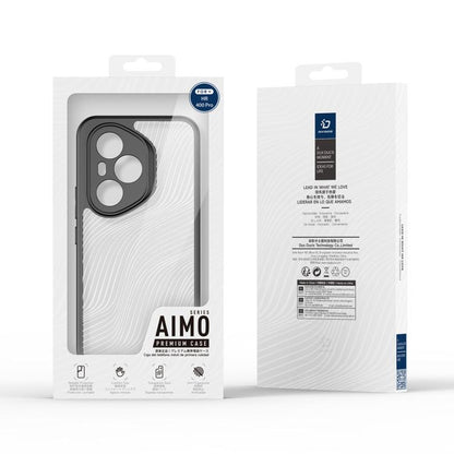 For Honor 400 Pro Global 160.8mm DUX DUCIS Aimo Series TPU + PC Frosted Feel Phone Case(Black)