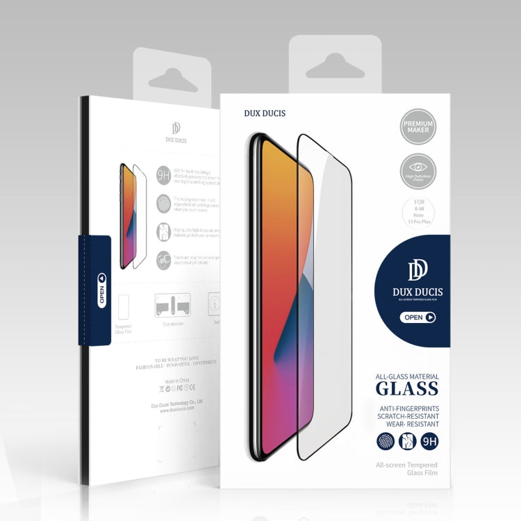 For Xiaomi Redmi Note 13 Pro+ 10pcs DUX DUCIS 0.33mm 9H Medium Alumina Tempered Glass Film