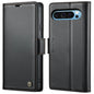 For Google Pixel 10 Pro XL / 9 Pro XL CaseMe 023 Butterfly Buckle Litchi Texture RFID Anti-theft Leather Phone Case(Black)