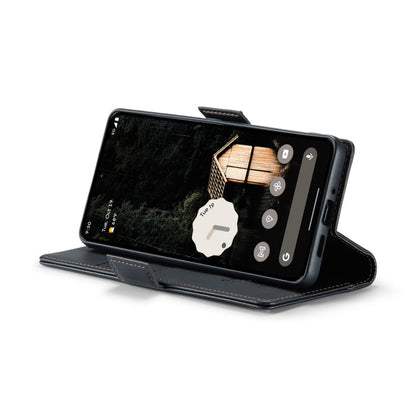 For Google Pixel 10 Pro XL / 9 Pro XL CaseMe 023 Butterfly Buckle Litchi Texture RFID Anti-theft Leather Phone Case(Black)