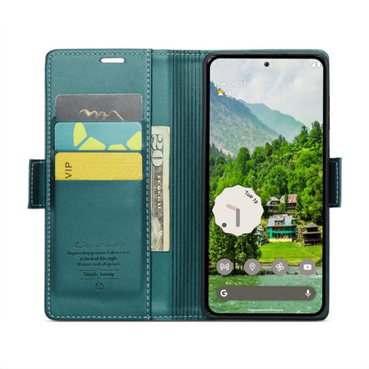 For Google Pixel 10 Pro XL / 9 Pro XL CaseMe 023 Butterfly Buckle Litchi Texture RFID Anti-theft Leather Phone Case(Pearly Blue)