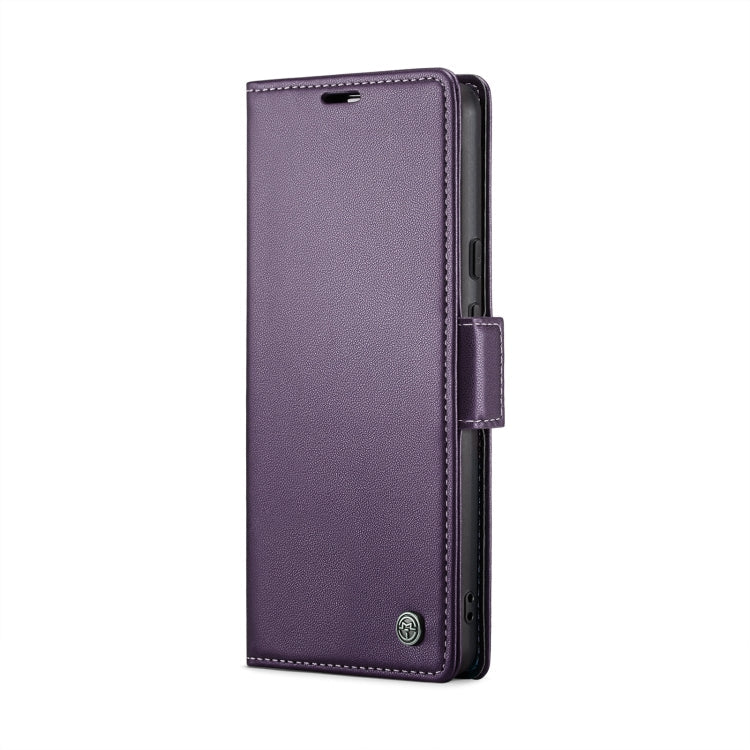 For Google Pixel 10 / 10 Pro / 9 CaseMe 023 Butterfly Buckle Litchi Texture RFID Anti-theft Leather Phone Case(Pearly Purple)