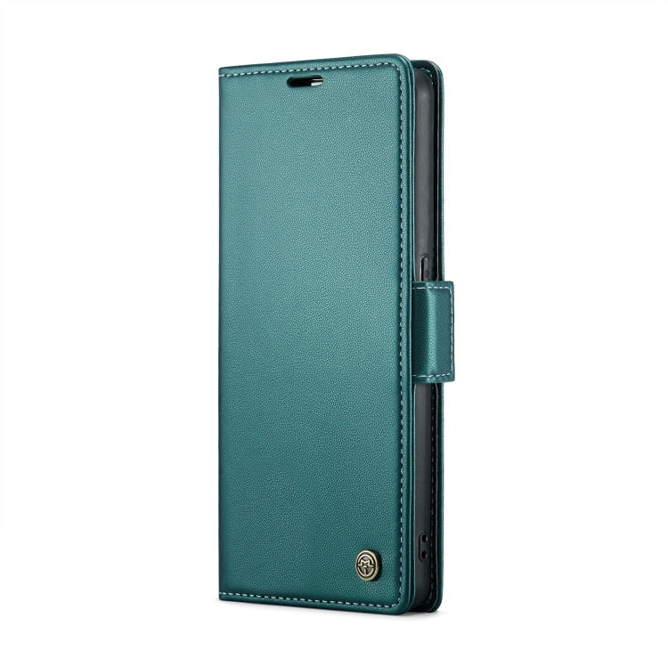 Pour OPPO Reno8 T 4G Étui Téléphone en Cuir Anti-vol RFID CaseMe 023 avec Boucle Papillon et Texture Litchi (Bleu nacré)