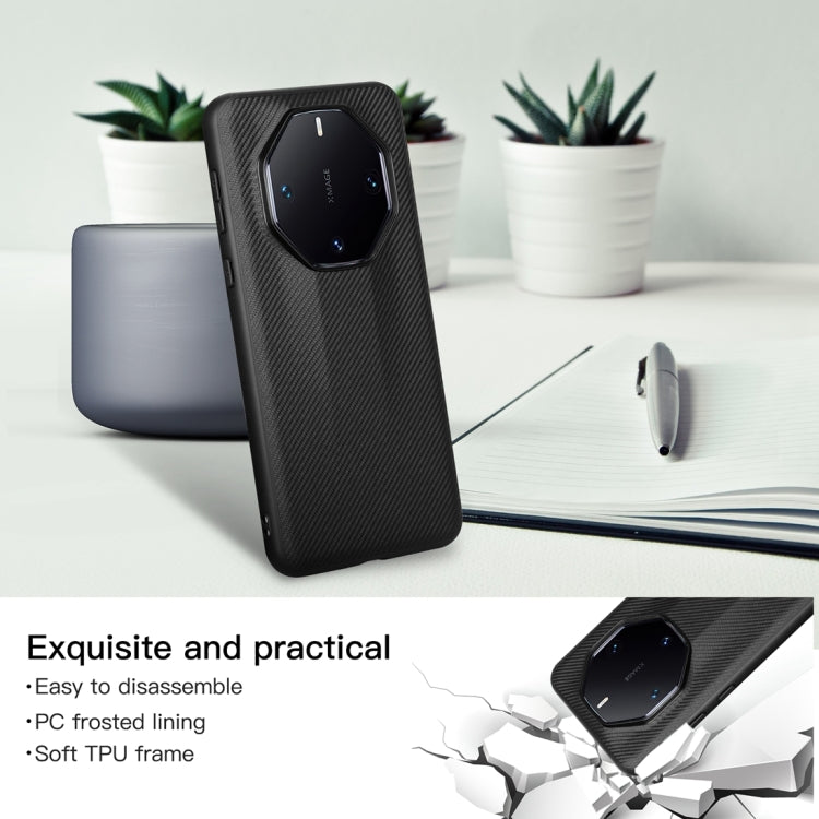 For Huawei Mate 60 RS Ultimate ViLi TC Series Kevlar Carbon Fiber Texture Phone Case(Black)