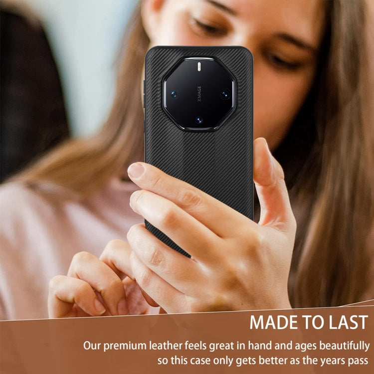 For Huawei Mate 60 RS Ultimate ViLi TC Series Kevlar Carbon Fiber Texture Phone Case(Black)