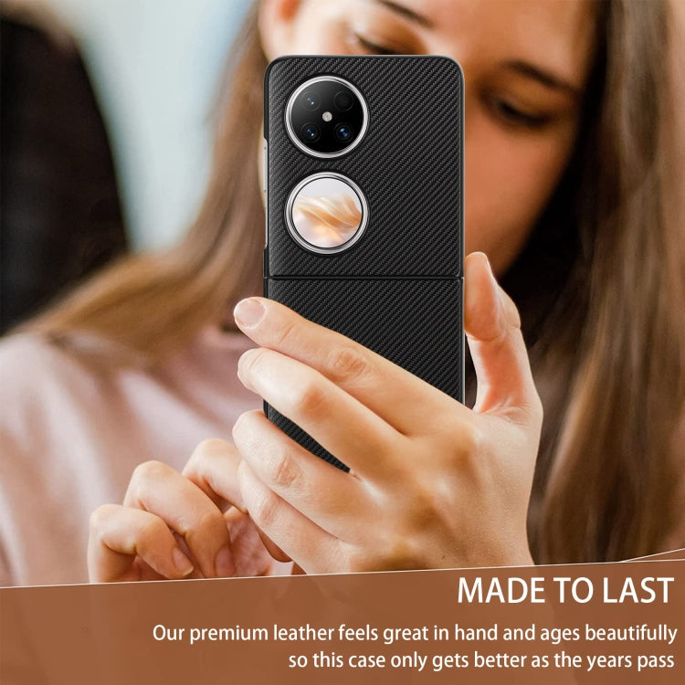 For Huawei Pocket 2 ViLi TC Series Kevlar Carbon Fiber Texture Phone Case(Black)