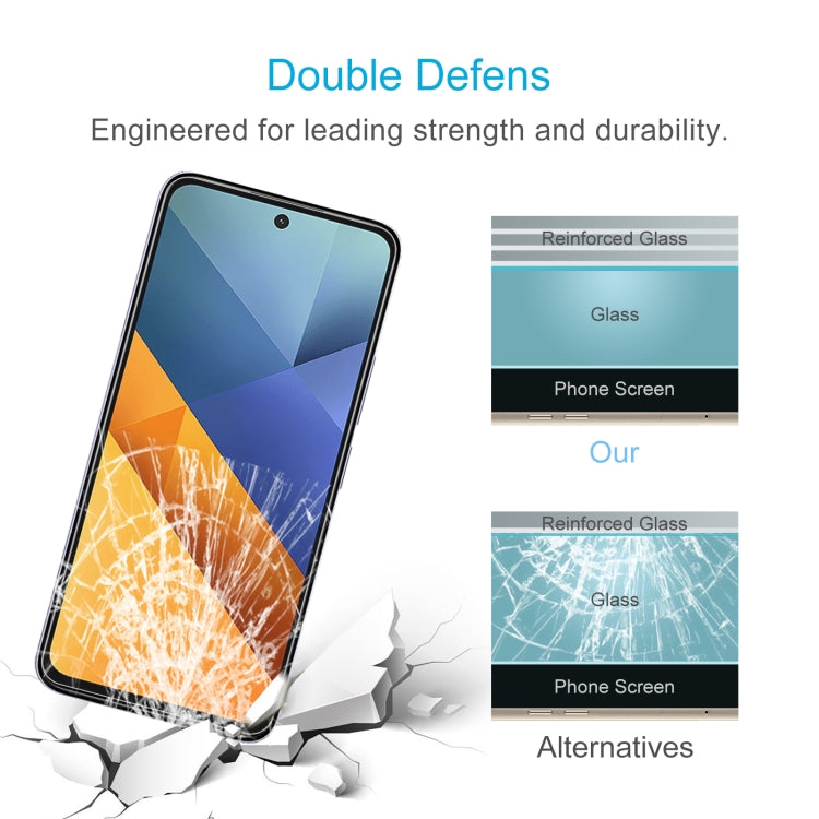 For Xiaomi Poco M6 4G 0.26mm 9H 2.5D Tempered Glass Film