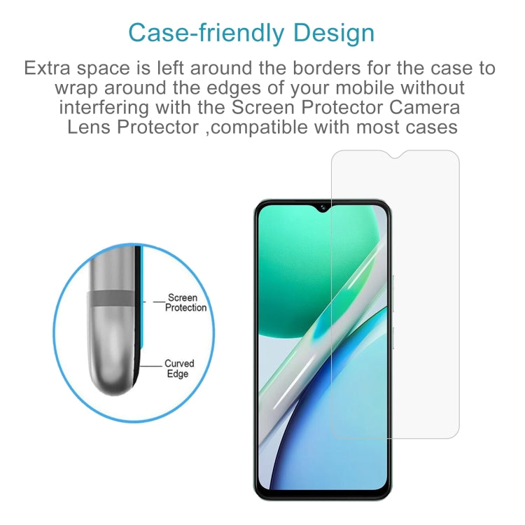 Pour vivo Y36t 4G / Y28s / T3 Lite Film en verre trempé 0,26mm 9H 2,5D