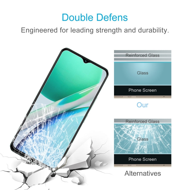 Pour vivo Y36t 4G / Y28s / T3 Lite Film en verre trempé 0,26mm 9H 2,5D