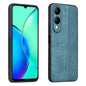 For vivo Y17S AZNS 3D Embossed Skin Feel Phone Case(Dark Green)