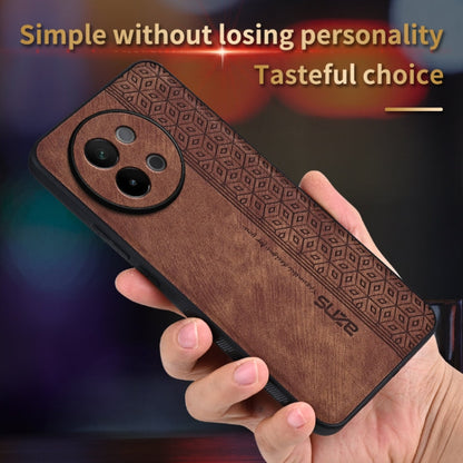 For vivo S18e AZNS 3D Embossed Skin Feel Phone Case(Black)