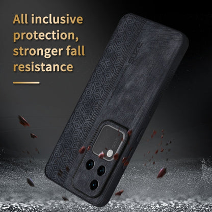 For vivo S18 Pro AZNS 3D Embossed Skin Feel Phone Case(Black)