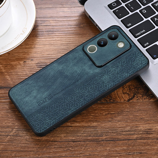 For vivo V29e 5G / Y200 5G AZNS 3D Embossed Skin Feel Phone Case(Dark Green)
