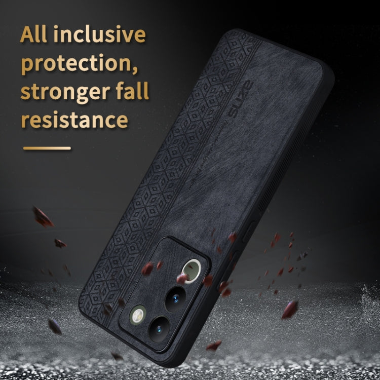 For vivo V29e 5G / Y200 5G AZNS 3D Embossed Skin Feel Phone Case(Dark Green)