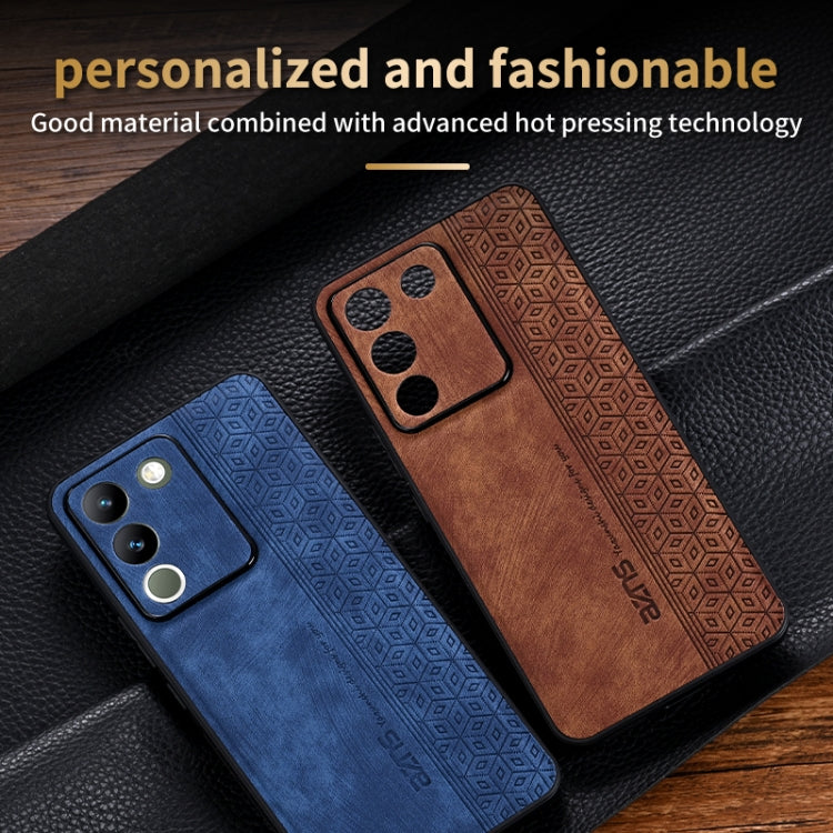 For vivo V29e 5G / Y200 5G AZNS 3D Embossed Skin Feel Phone Case(Sapphire Blue)