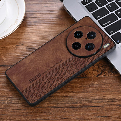 Pour étui de téléphone vivo X100 Pro AZNS avec motif 3D (marron)