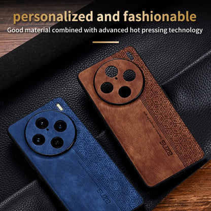 Pour étui de téléphone vivo X100 Pro AZNS avec motif 3D (marron)